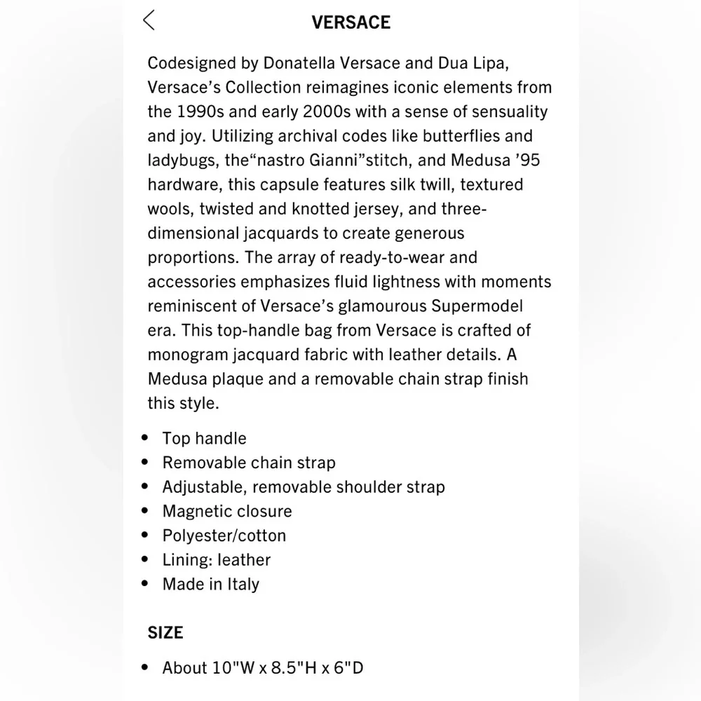 Versace bag - Picture 9 of 17